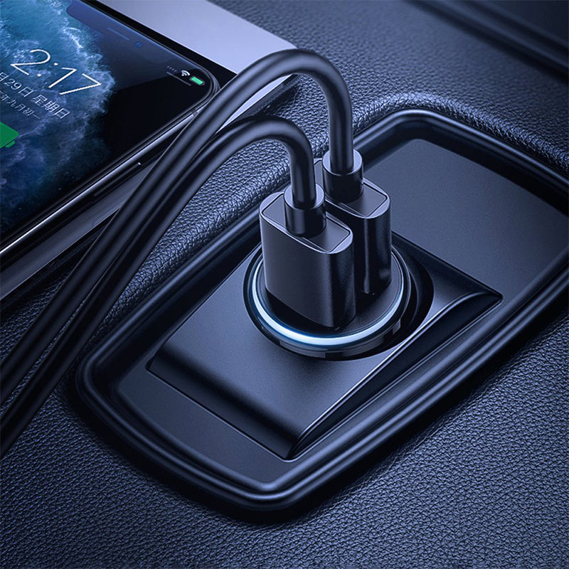 C-A06 3.1A dual USB Car Charger with Cable