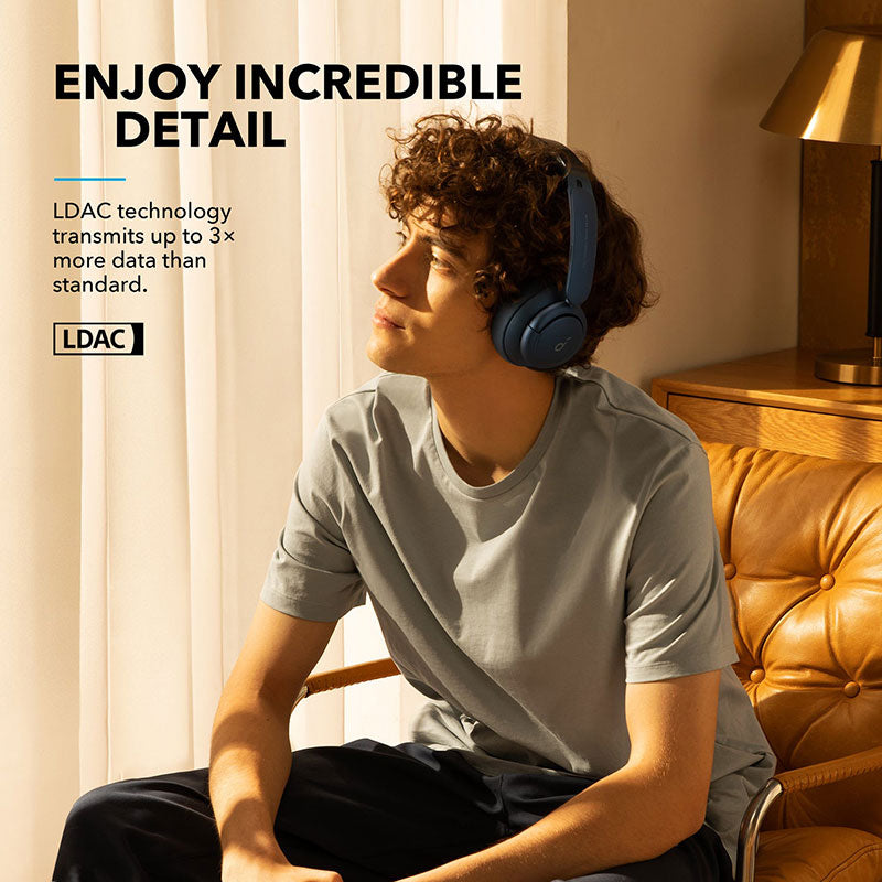 Soundcore by Anker Life Q35 Multi Mode Active Noise Cancelling Headphones – Obsidian Blue