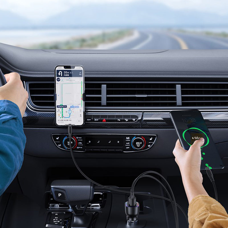 JOYROOM JR-CL09 45W 4-port Car Charger-Black