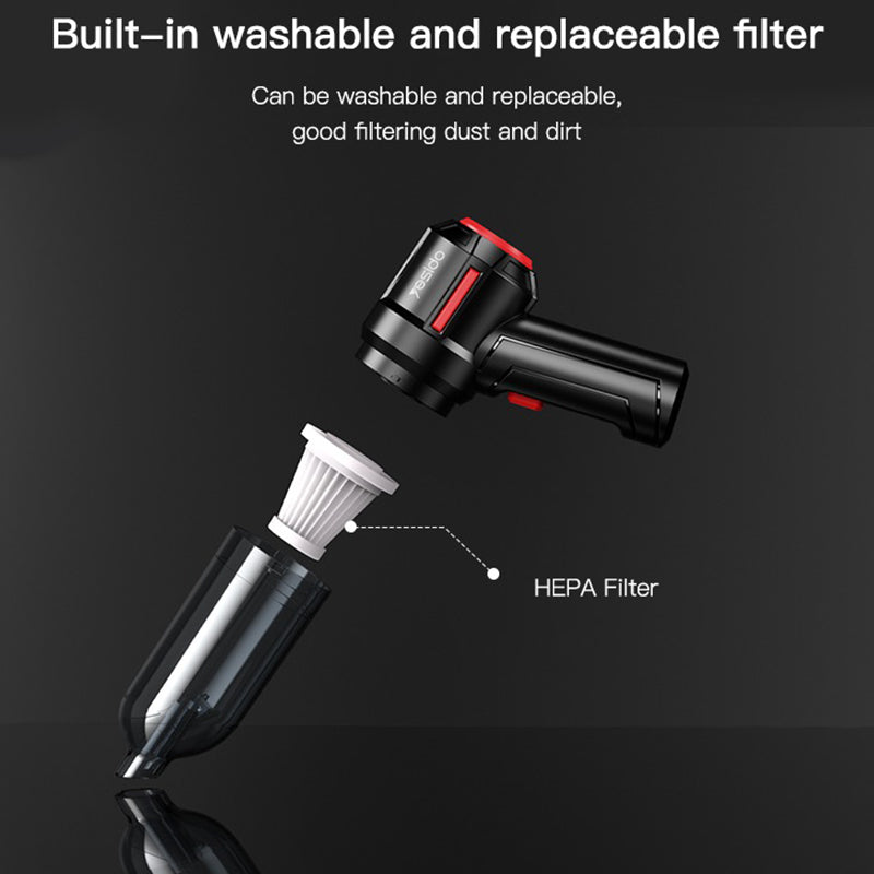 Yesido VC03 Mini Vacuum Cleaner Cordless Handheld Portable Home Car Office High Power 4500Pa Cleaning Tool