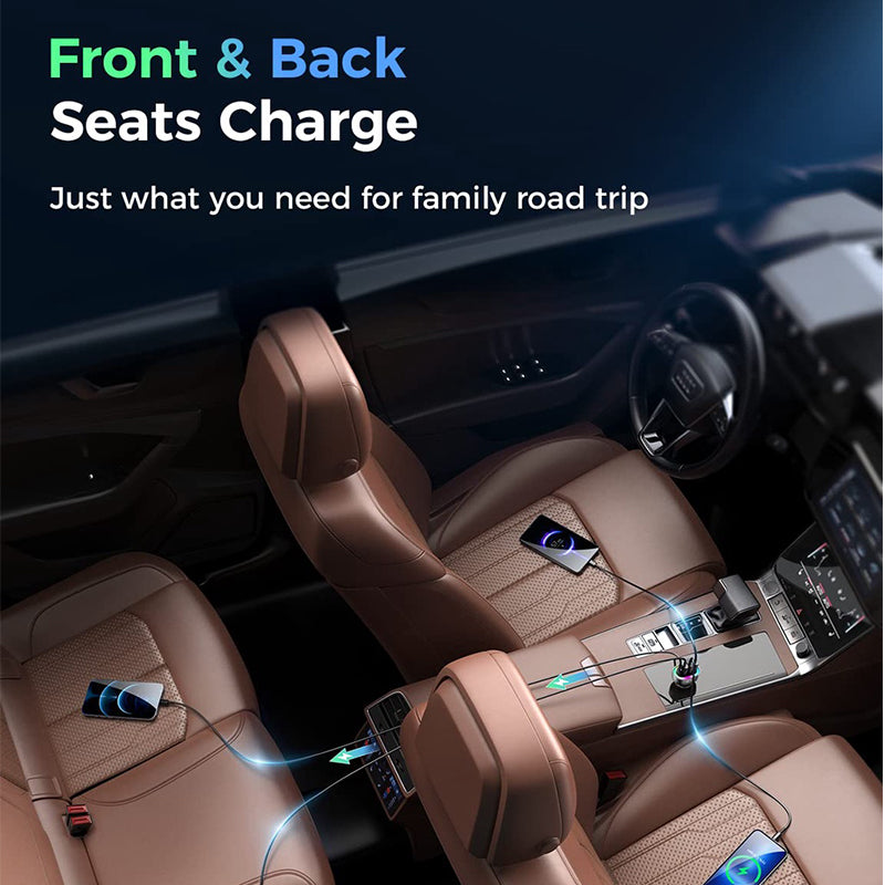 JOYROOM JR-CL09 45W 4-port Car Charger-Black