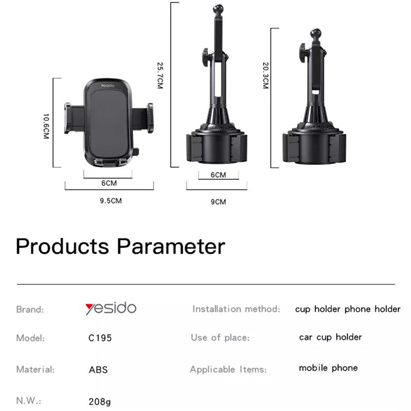 Yesido C195 360 Degrees Rotating 4-6.7 inch Phone