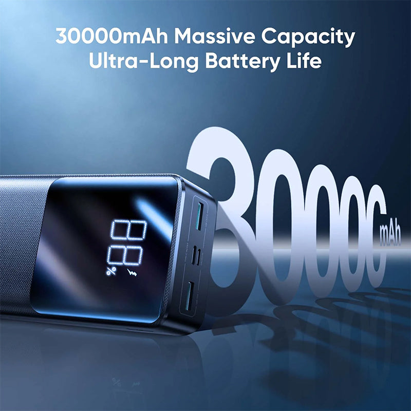 JOYROOM JR-QP193 30000mah 22.5W fast charging powerbank with LCD display