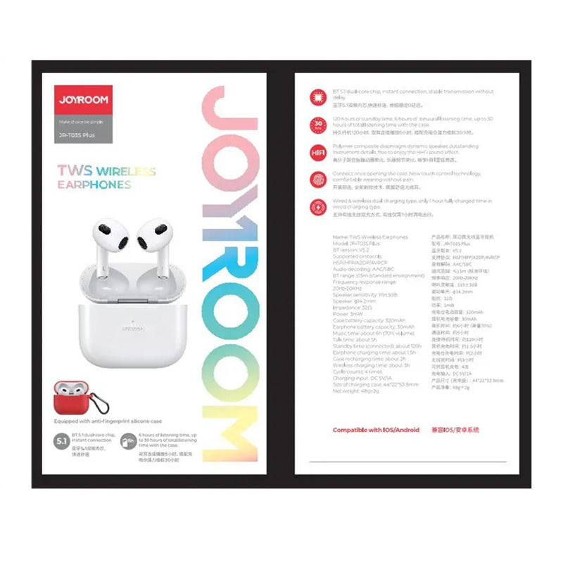 Joyroom JR-T03S Plus TWS Bluetooth Wireless Headset