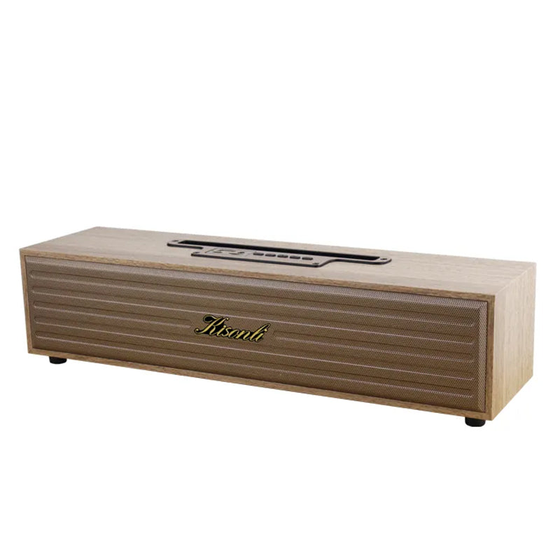 Kisonli G11A custom logo personalized wooden 10w blue tooth speaker with am fm radio