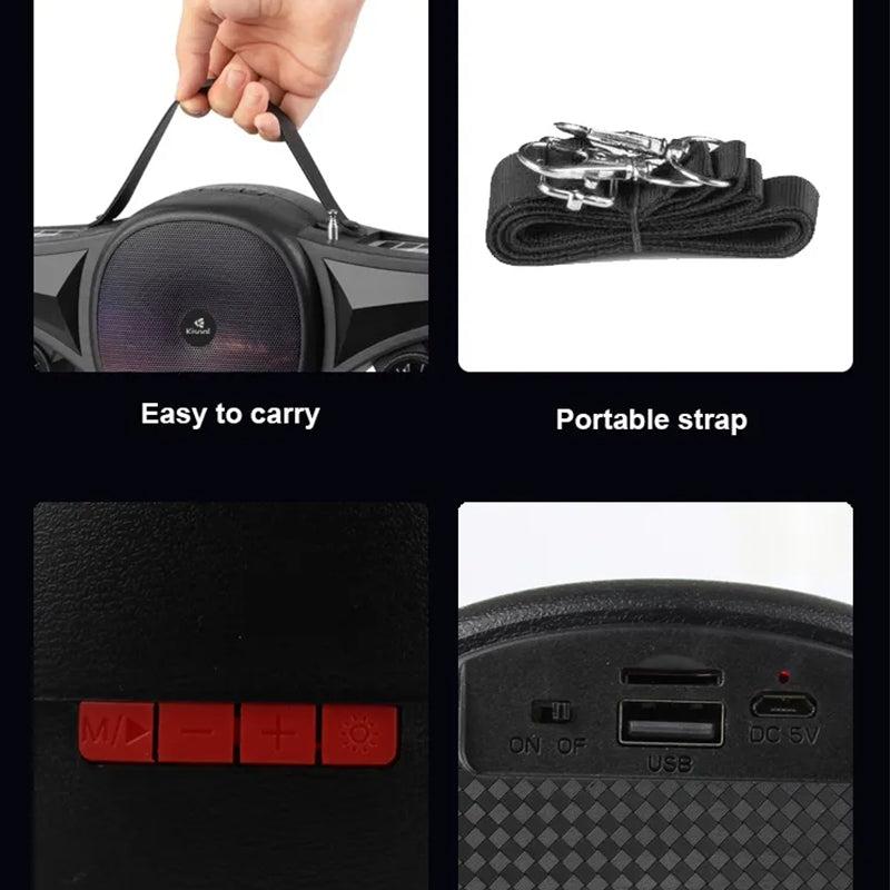 Kisonli SC-21 solar power bank speaker loud outdoor new airplane model with big sounds