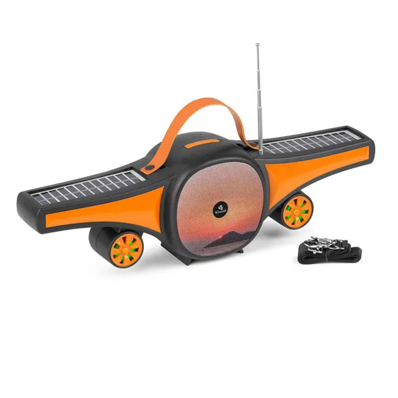 Kisonli SC-21 solar power bank speaker loud outdoor new airplane model with big sounds