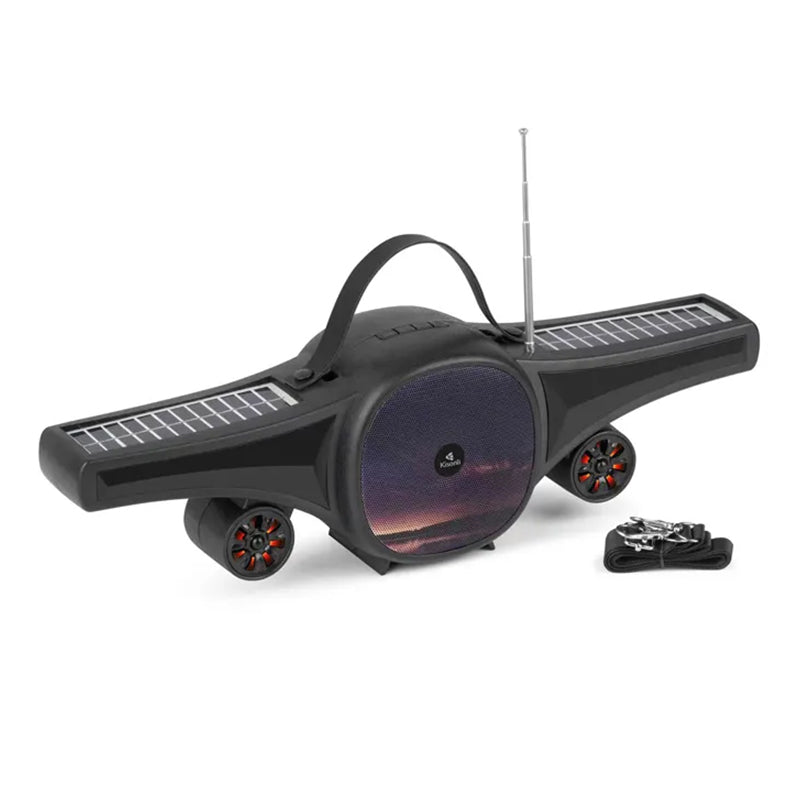 Kisonli SC-21 solar power bank speaker loud outdoor new airplane model with big sounds