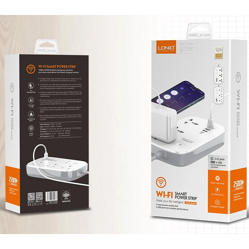 LDNIO SCW3451 3 AC Outlets Wi-Fi Smart Power Strip