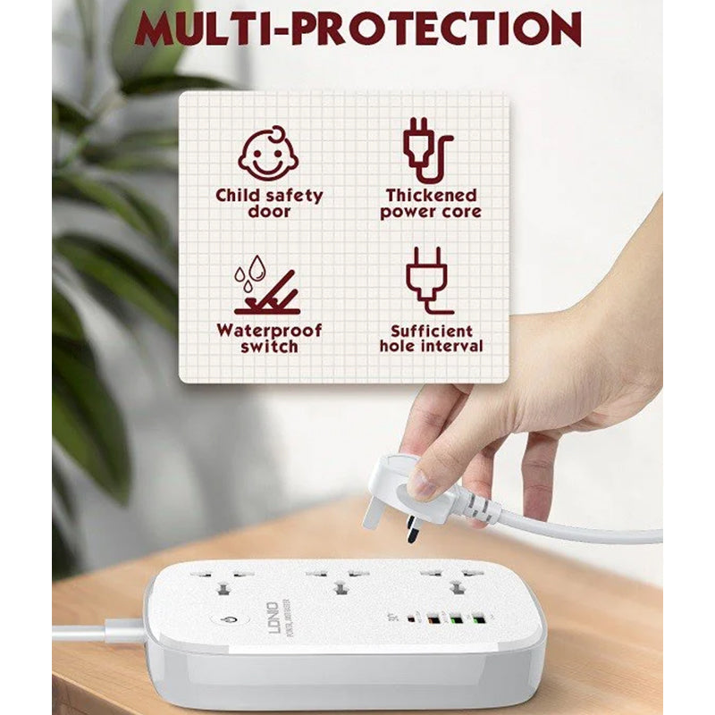 LDNIO SCW3451 3 AC Outlets Wi-Fi Smart Power Strip