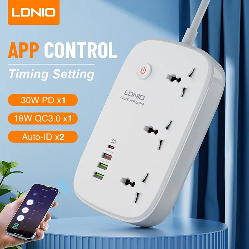 LDNIO SCW3451 3 AC Outlets Wi-Fi Smart Power Strip