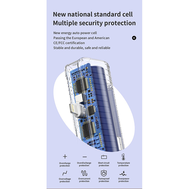 Rock P85 / P86 Fast Charging PD 20W Mini Power Bank 4800mAh for iPhone Android