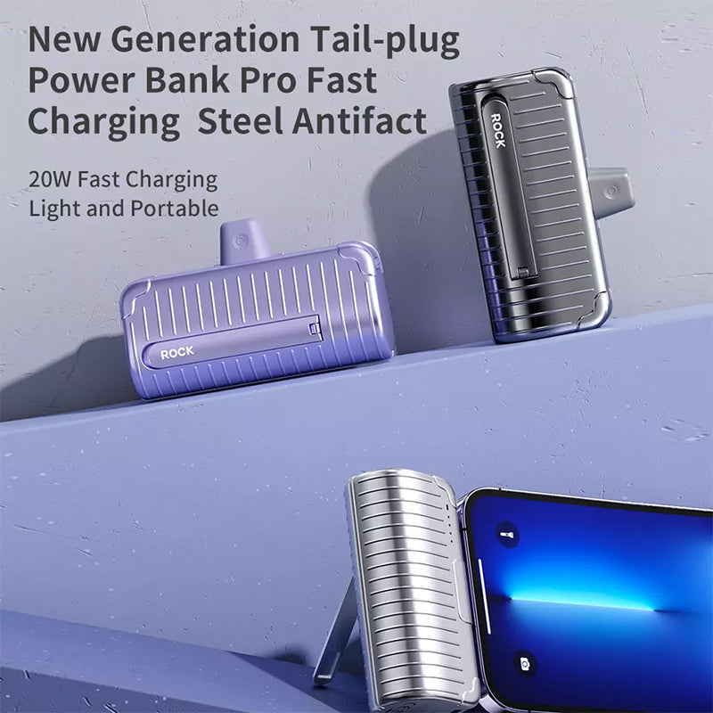 Rock P85 / P86 Fast Charging PD 20W Mini Power Bank 4800mAh for iPhone Android