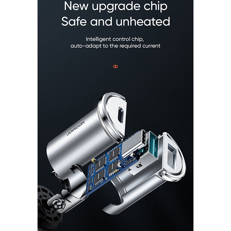 Joyroom C-A45 USB+Type-C with Dual-Port and Ring-Pull (PD+QC3.0) 20W