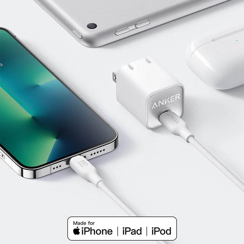 Anker 511 Charger (Nano 3, 30W) with USB-C to Lightning Cable (6ft)