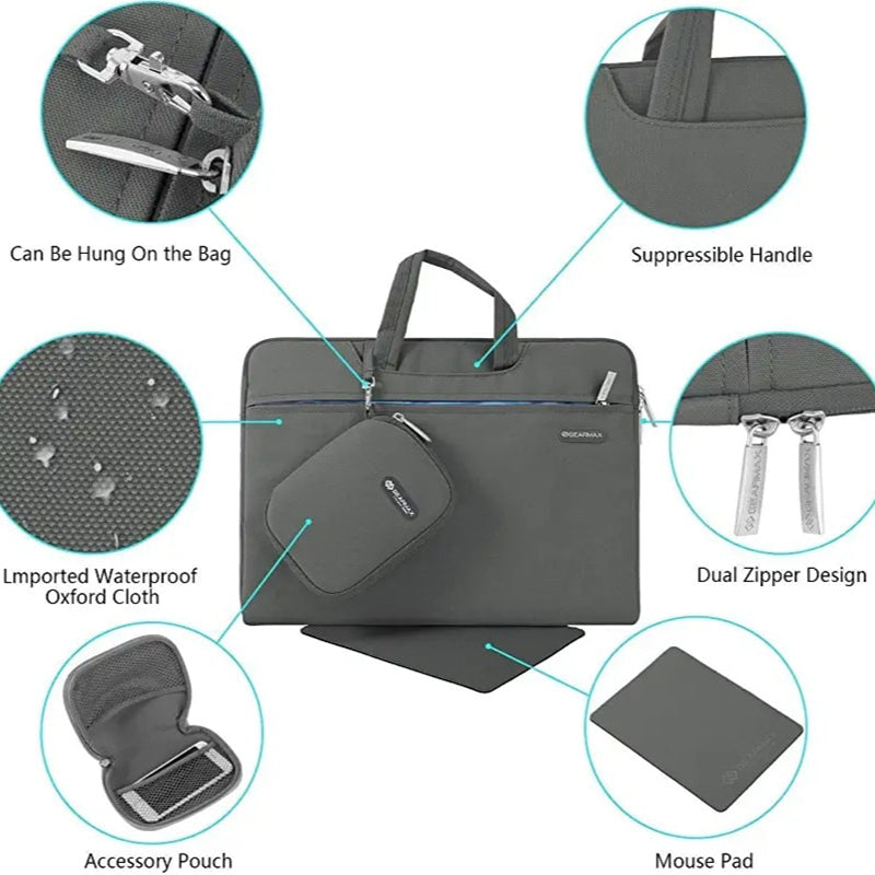Gearmax Factory Customize Eco friendly Laptop Handbag Laptop bag for Macbook Air Pro