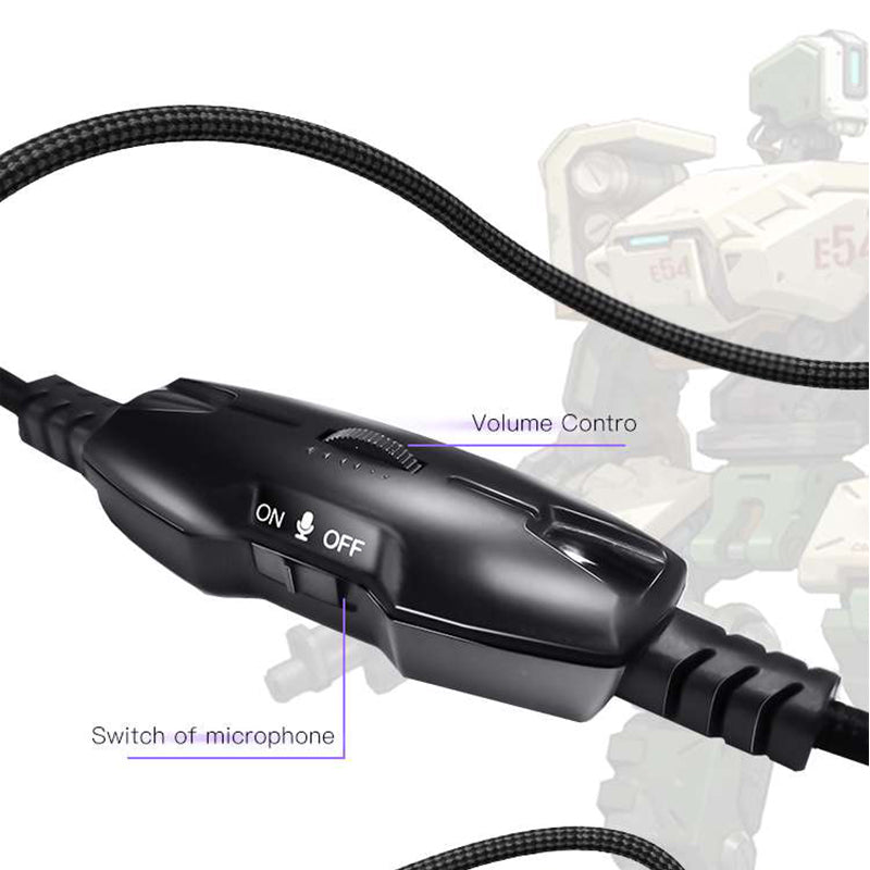 YESIDO EK01 Stereo Sound Gaming Headset Headphone with Microphone and LED Light Design