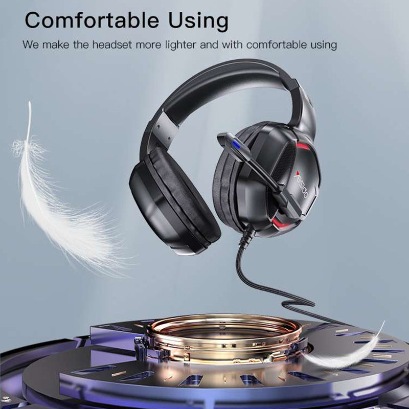 YESIDO EK01 Stereo Sound Gaming Headset Headphone with Microphone and LED Light Design