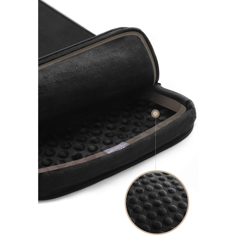 WiWU Alpha Double Layer Sleeve Waterproof Faux Fur Lining Computer Compartment Handbag