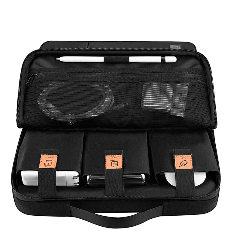 WiWU Alpha Double Layer Sleeve Waterproof Faux Fur Lining Computer Compartment Handbag