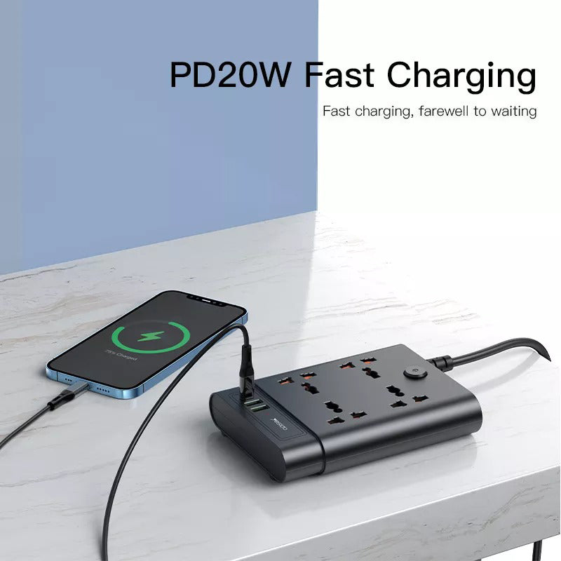 Yesido MC11 7 In 1 Power Socket