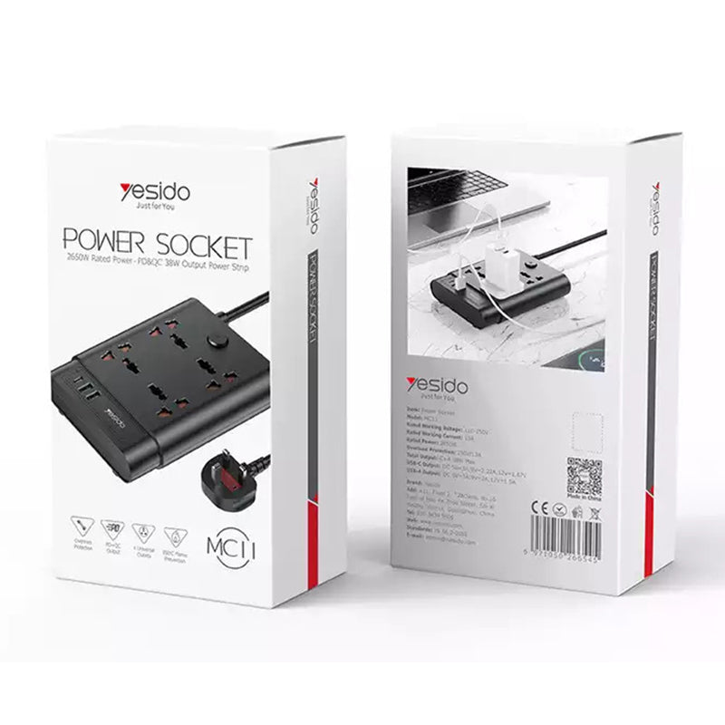 Yesido MC11 7 In 1 Power Socket