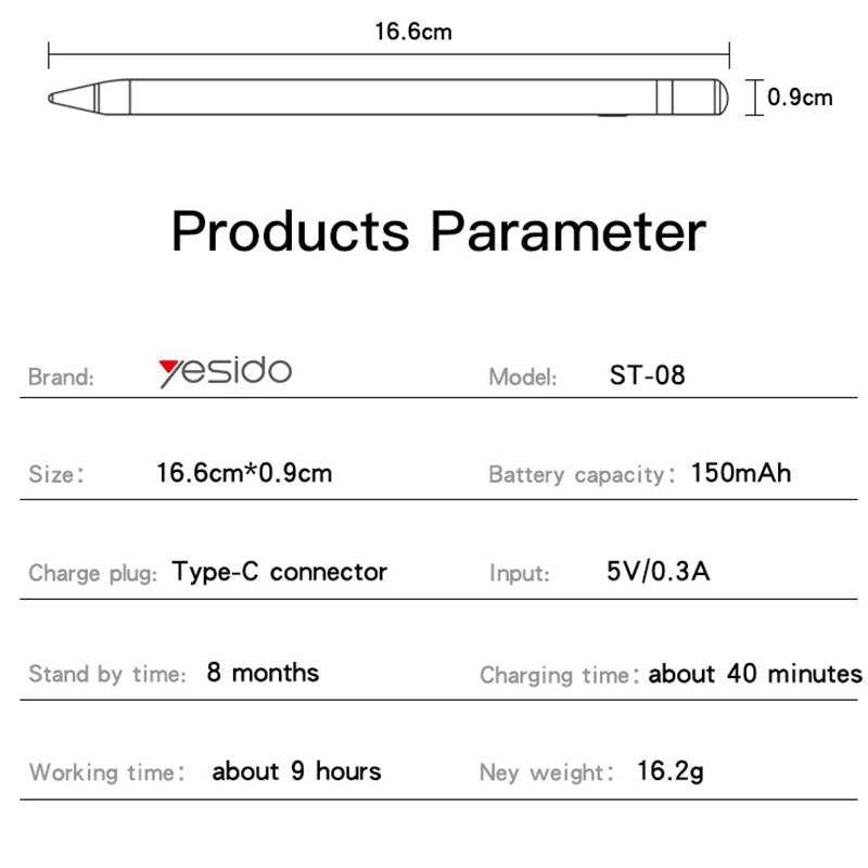 Yesido ST08 Capacitive Pen