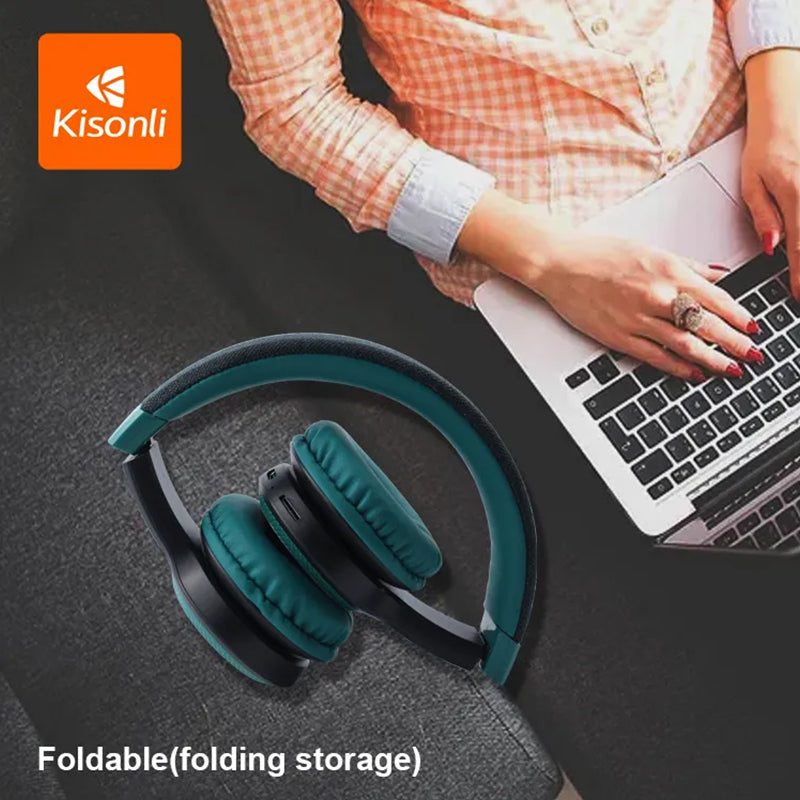 Kisonli Bluetooth Earphones kisonli A6 Sport Headsets Foldable gaming headphones