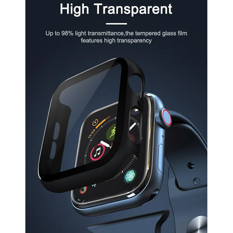 Lito S+Watch Case with Tempered Glass Screen Protector for Apple Watch 46mm