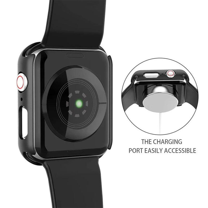 Lito S+Watch Case with Tempered Glass Screen Protector for Apple Watch 46mm