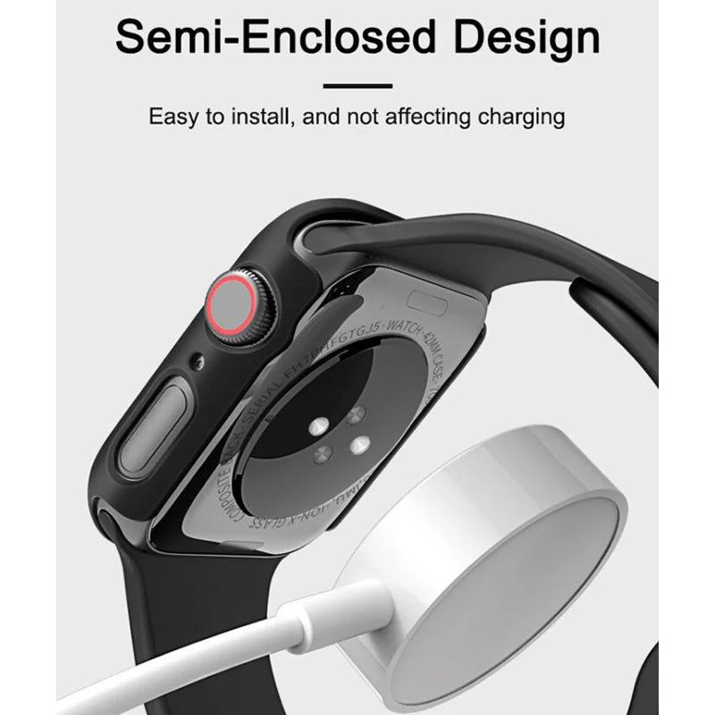Lito S+Watch Case with Tempered Glass Screen Protector for Apple Watch 46mm
