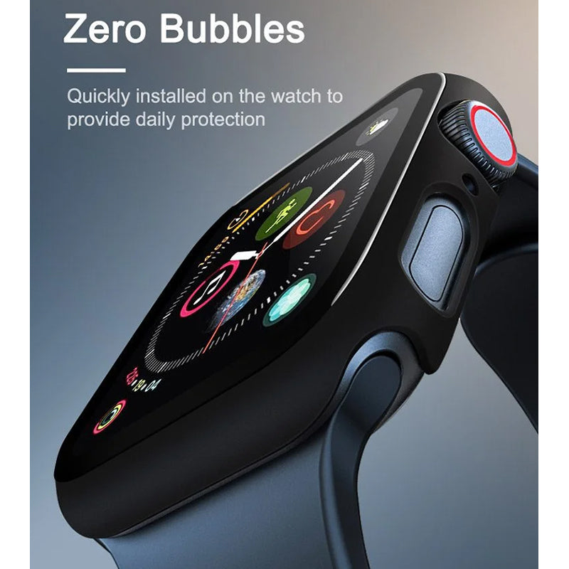 Lito S+Watch Case with Tempered Glass Screen Protector for Apple Watch 46mm