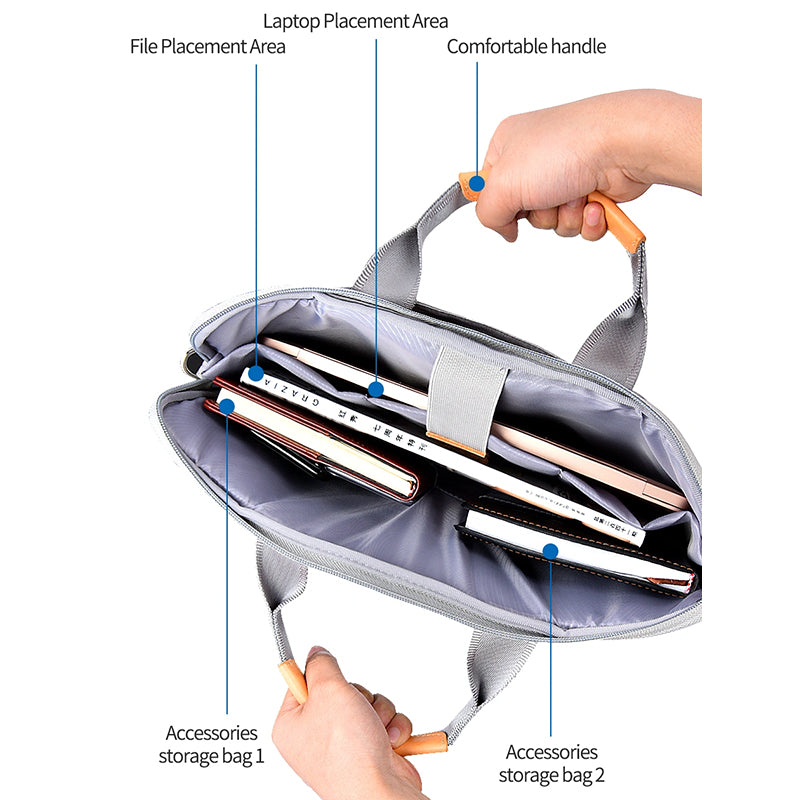 WiWU Pioneer Pro Tablet Bag Laptop Sleeve Protective Case for iPad Multifunctional Carrying Handbag