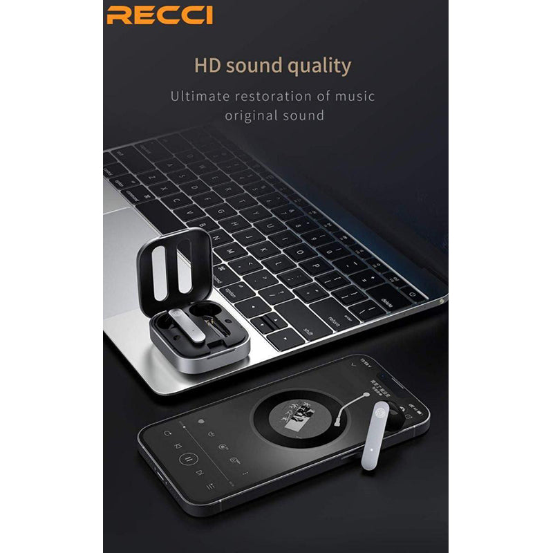 Recci True Wireless Stereo Airpods Black RT13