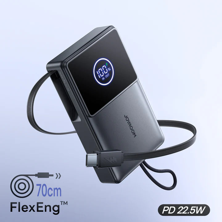 JOYROOM JR-PR1 22.5W Built-in Retractable Cable Powerbank10000mAh