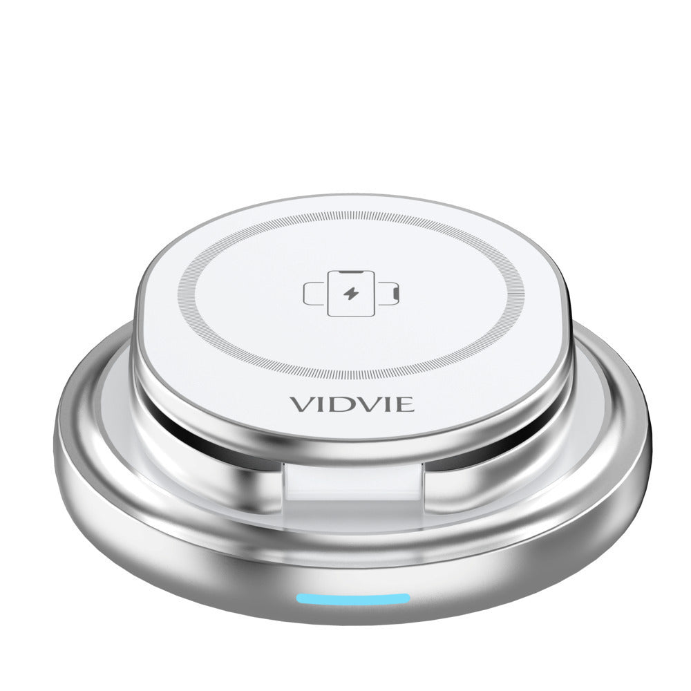 VIDVIE WLC1418 3 in 1 Magnetic Folding Rotating Wireless Charging Stand