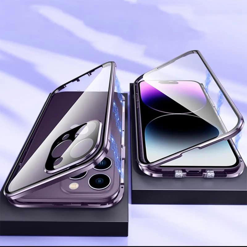 360 magnetic transparent case