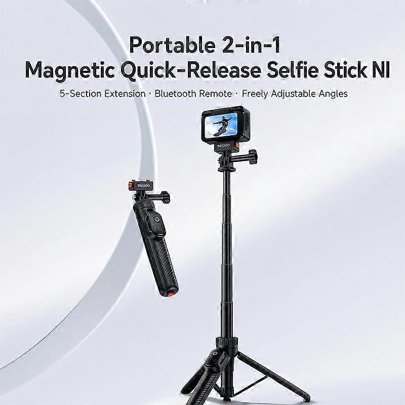 Yesido SF38 Portable 2 in 1 Magnetic Quick-Release Selfie Stick