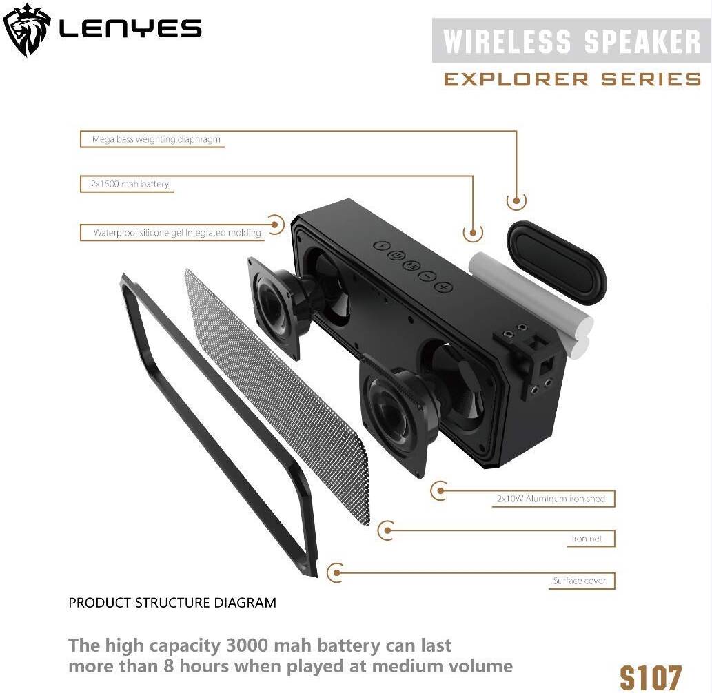 Lenyes S107 Wireless Speaker