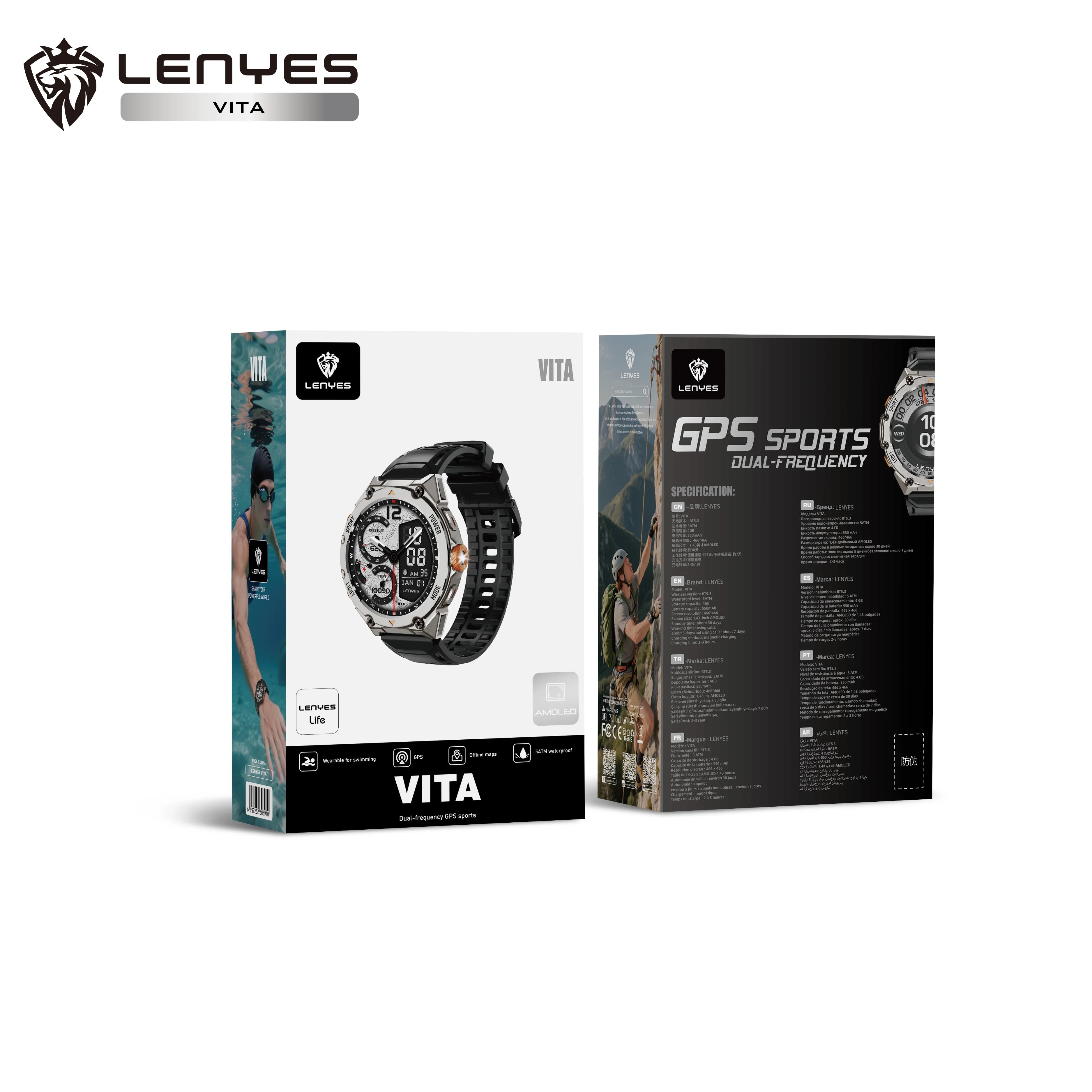 LENYES VITA GPS Smart Watch