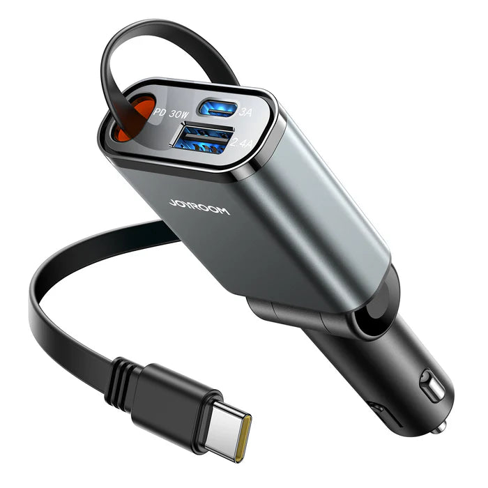 Joyroom JR-CCL07 3-in-1 Retractable Car Charger