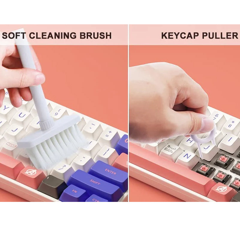 5-in-1 Cleaning Kit Keyboard Cleaning Brush Bluetooth Headphone Charging Case Dusting Brush Cleaning Set