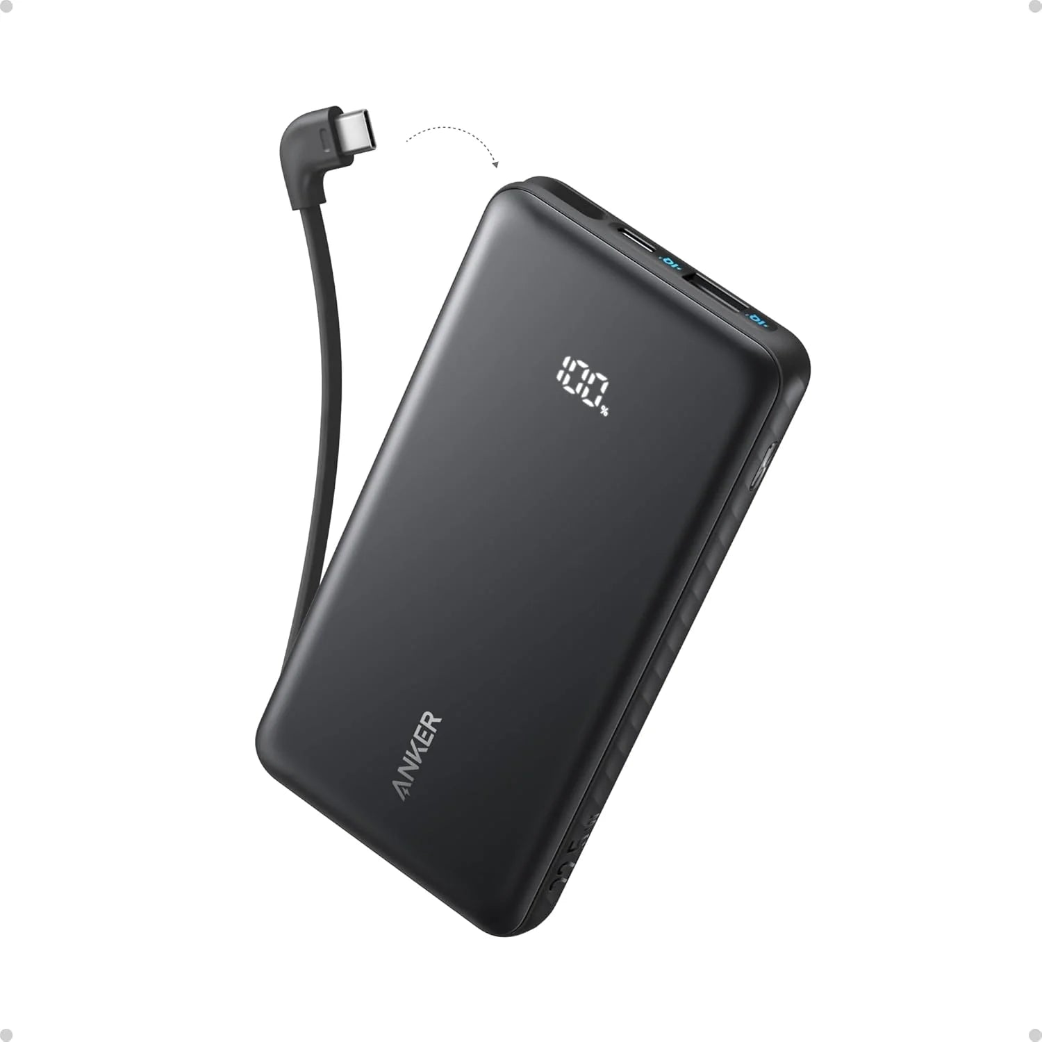 Anker Zolo Power Bank, 10k, 22.5W Max,USB-C In A110D