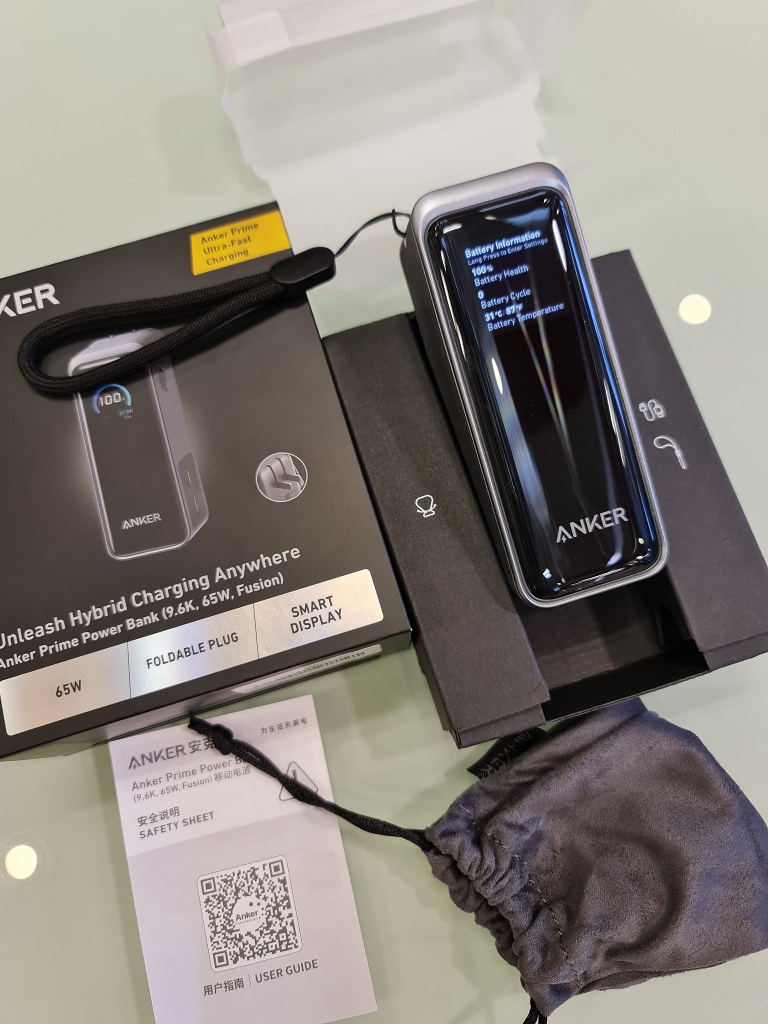 Anker Prime Power Bank (9.6K, 65W, Fusion) A1339