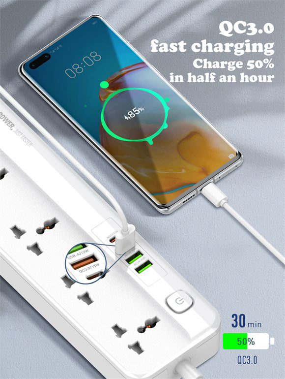 LDNIO 5 AC Outlets Universal Power Strip SC5415