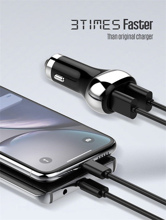 LDNIO 36W Dual USB Super Fast Car charger C2