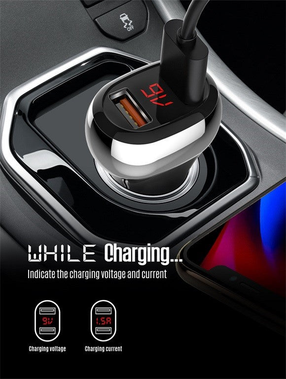 LDNIO 36W Dual USB Super Fast Car charger C2