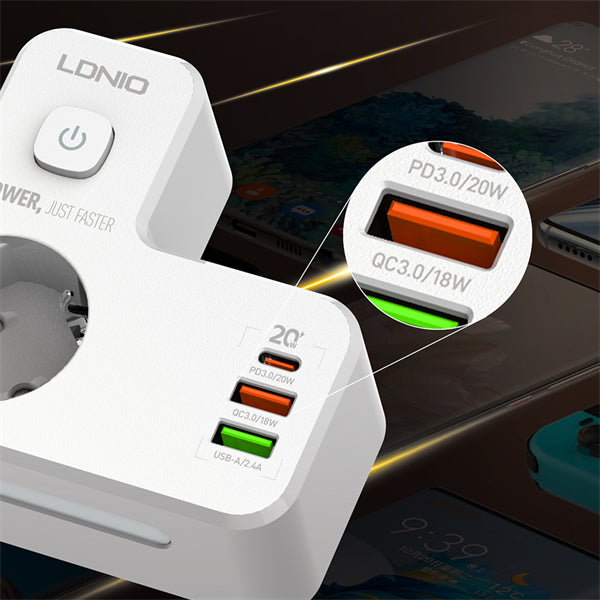 LDNIO Portable Electrical Extension Socket SE2337