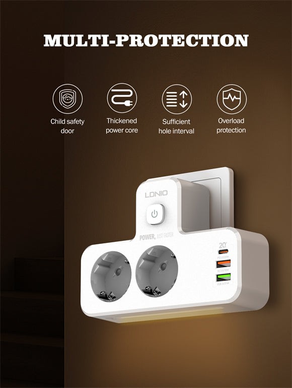 LDNIO Portable Electrical Extension Socket SE2337