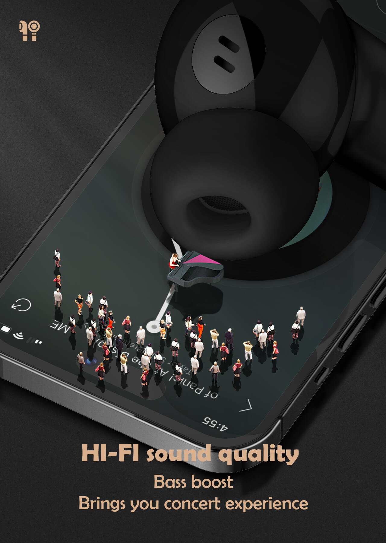 LDNIO Wireless Stereo BT Earbud in-ear Earphone T06